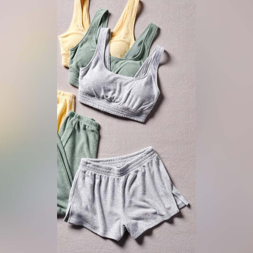 Gilly Hicks Happy Fleece Set - Scoop Bralette + Shorts